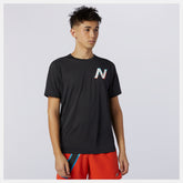 Printed Impact Run Short Sleeve / New Balance Men