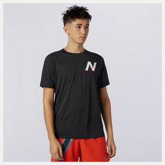 Printed Impact Run Short Sleeve / New Balance Men