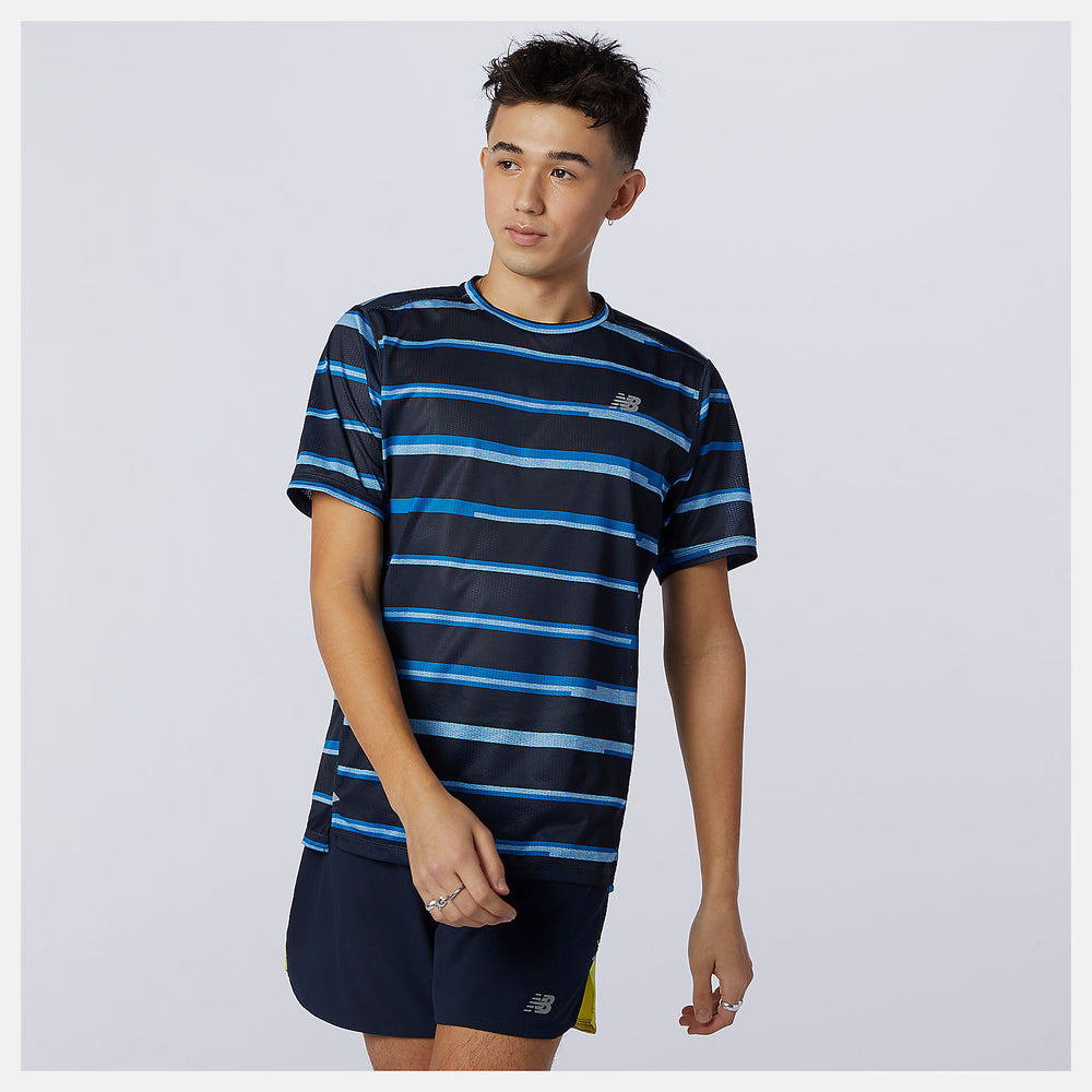 Printed Impact Run Short Sleeve / New Balance Men