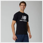Essentials Stacked Logo Tee / New Balance Men