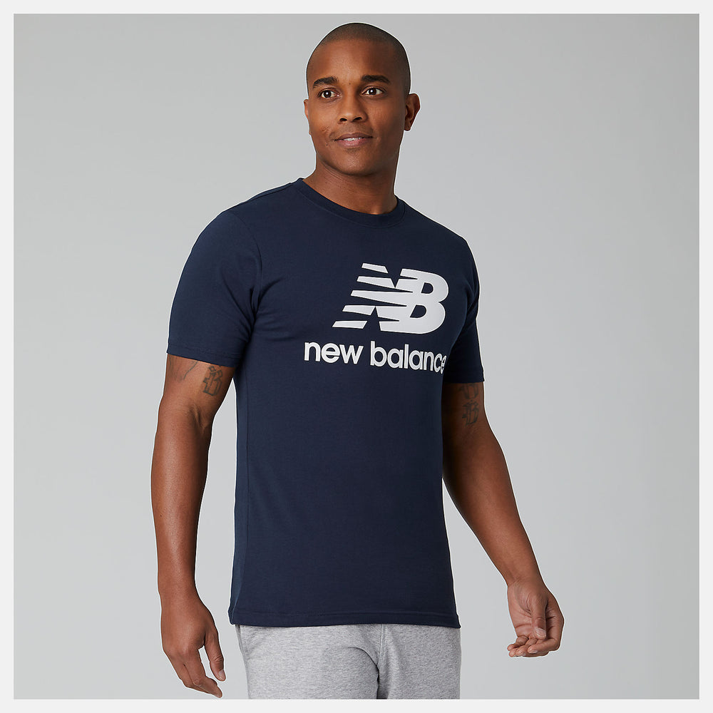 Essentials Stacked Logo Tee / New Balance Men