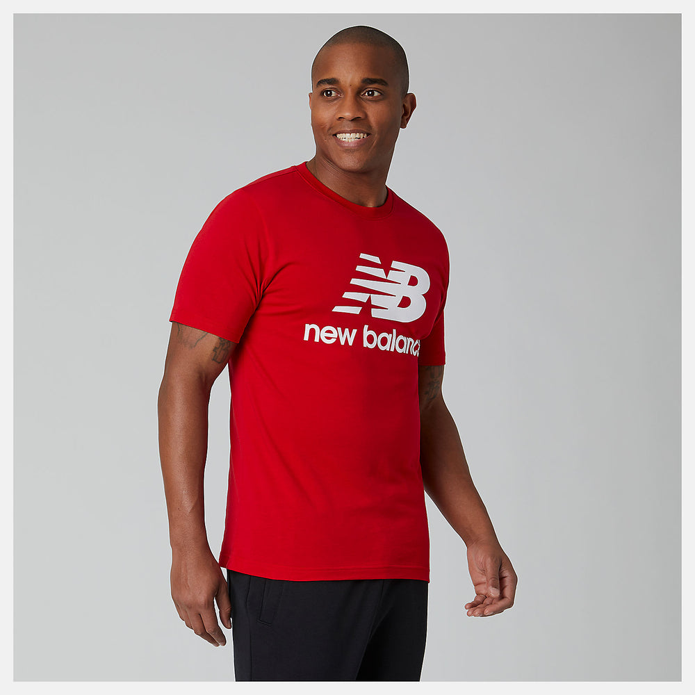 Essentials Stacked Logo Tee / New Balance Men