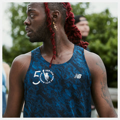 NYC Marathon Printed Impact Run Singlet / New Balance Men