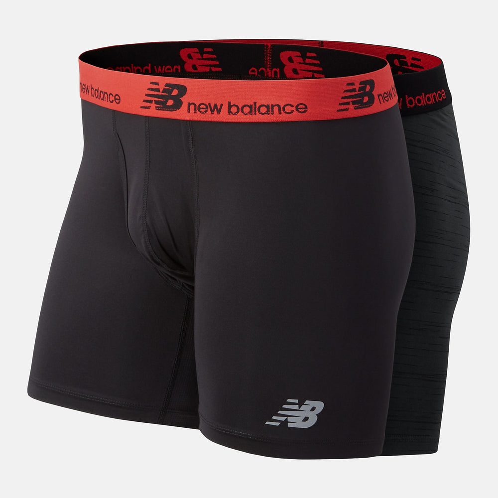 NB Dry 6 Inch Boxer Brief 2 Pack / New Balance Men