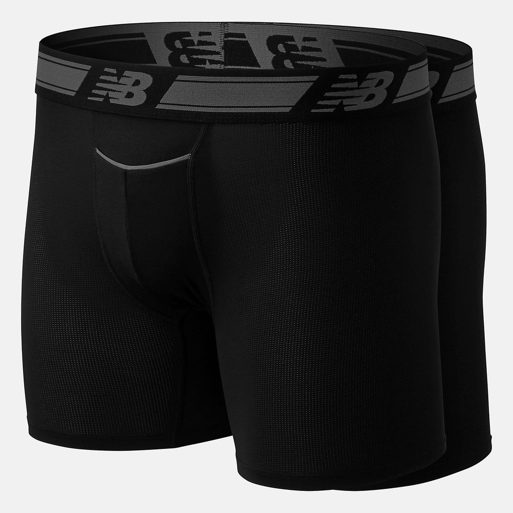 Men Mesh 6 Inch Boxer Brief 2 Pack / New Balance Men