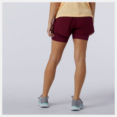 Printed Impact Run 2 In 1 Short / New Balance Women