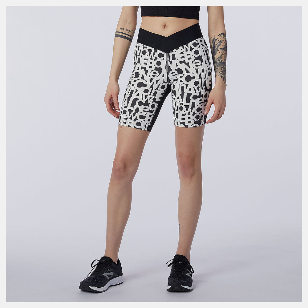 Relentless Printed Fitted Short / New Balance Women