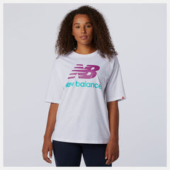 NB Essentials Stacked Logo Tee / New Balance Women