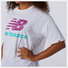NB Essentials Stacked Logo Tee / New Balance Women