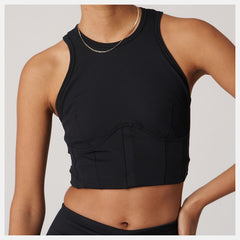 Bandier Corset Tank / New Balance Women