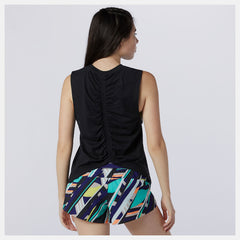 Relentless Cinched Back Graphic Tank / New Balance Women