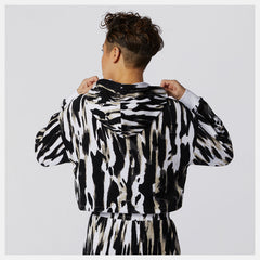 NB Athletics Collide Printed Terry Hoodie / New Balance Women