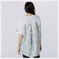 NB Essentials Botanical Knit Woven Mix Tee / New Balance Women