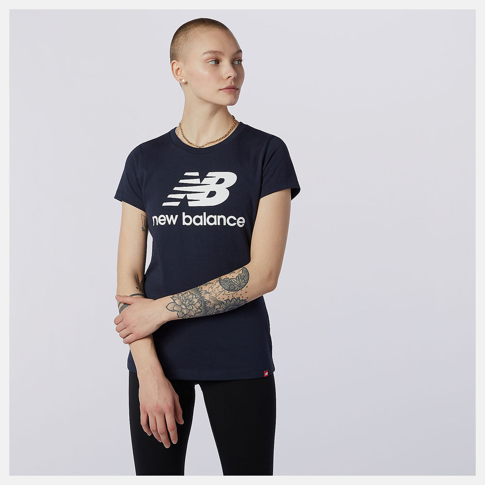 Essentials Stacked Logo Tee / New Balance Women