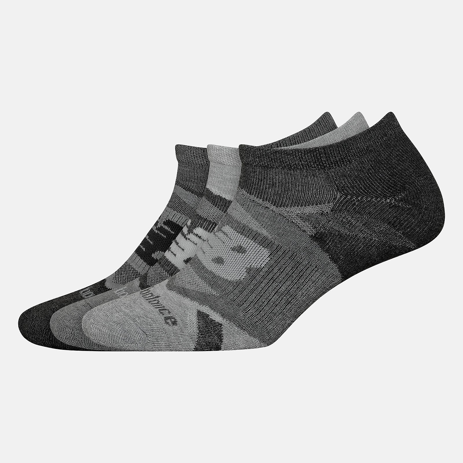 Performance Cushion No Show Socks 3 Pack / New Balance Women|Men