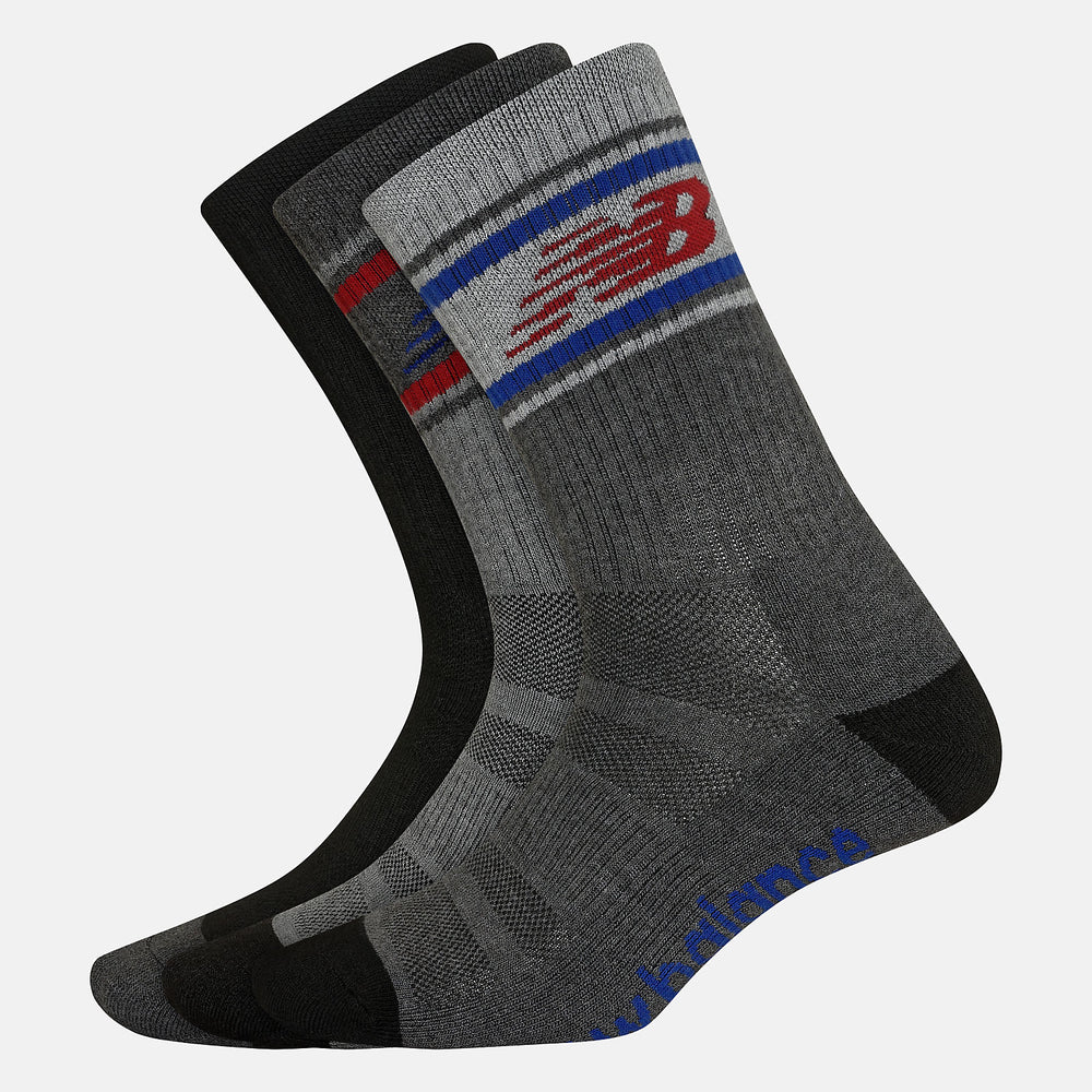 Performance Cushion Crew Socks 3 Pack / New Balance Women|Men