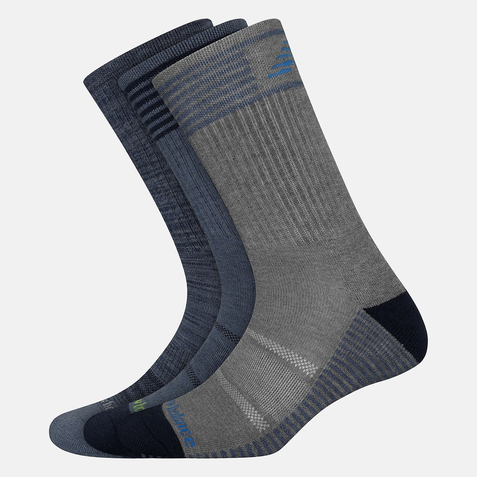Performance Cushion Crew Socks 3 Pack / New Balance Women|Men