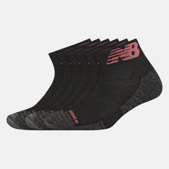 Performance Cushion Quarter Socks 6 Pack / New Balance Women|Men