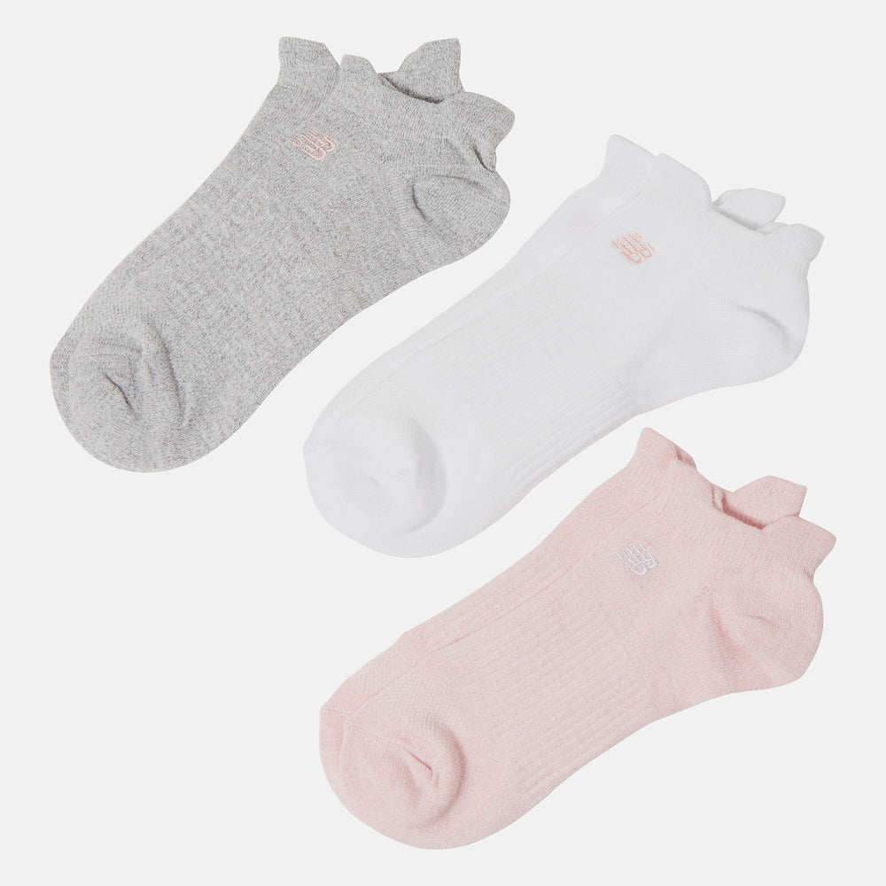 Flat Knit Lowcut Tab Socks 3 Pack / New Balance Women|Men