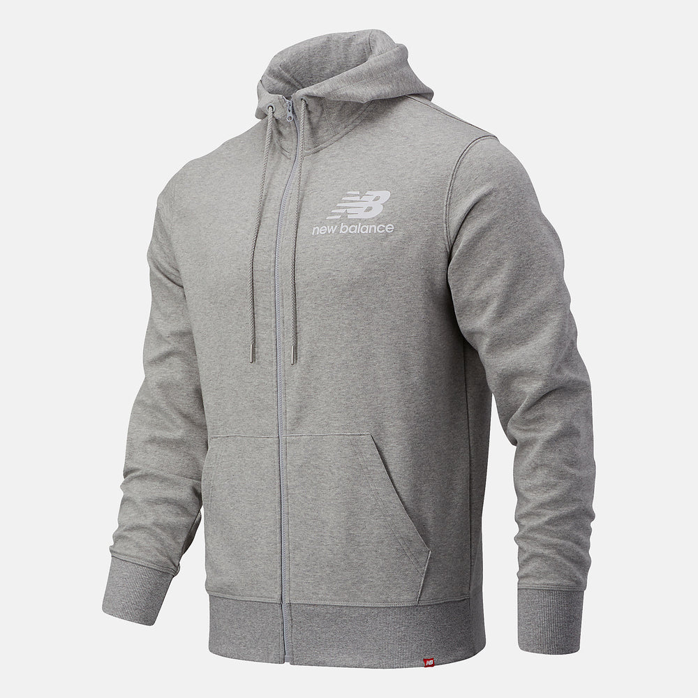 NB Essentials Stacked Full Zip Hoodie / New Balance Men