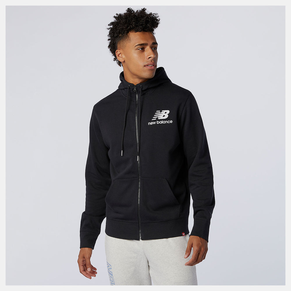 NB Essentials Stacked Full Zip Hoodie / New Balance Men