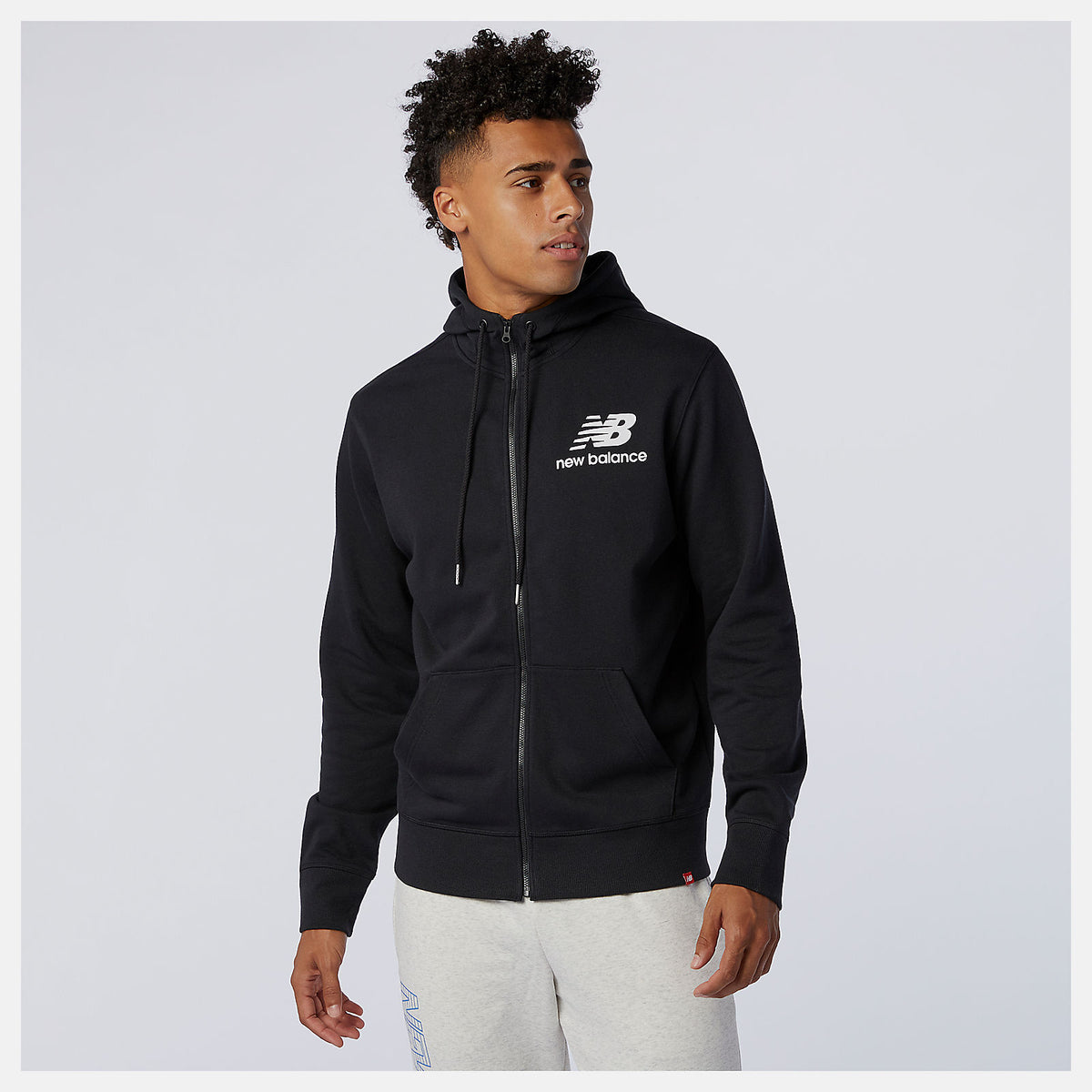 NB Essentials Stacked Full Zip Hoodie / New Balance Men