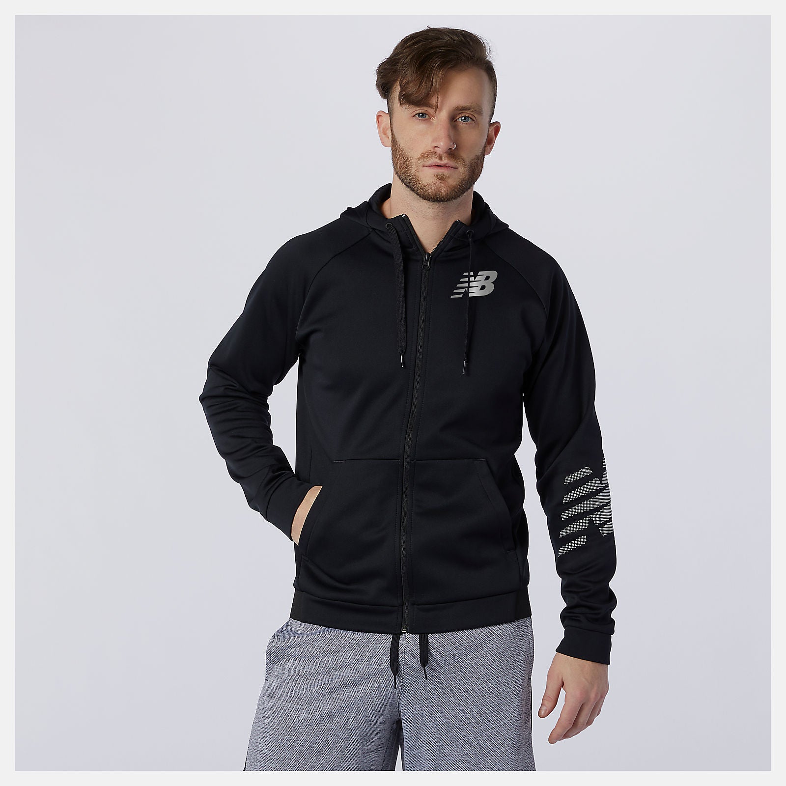 Tenacity Fleece Full Zip Hoodie / New Balance Men