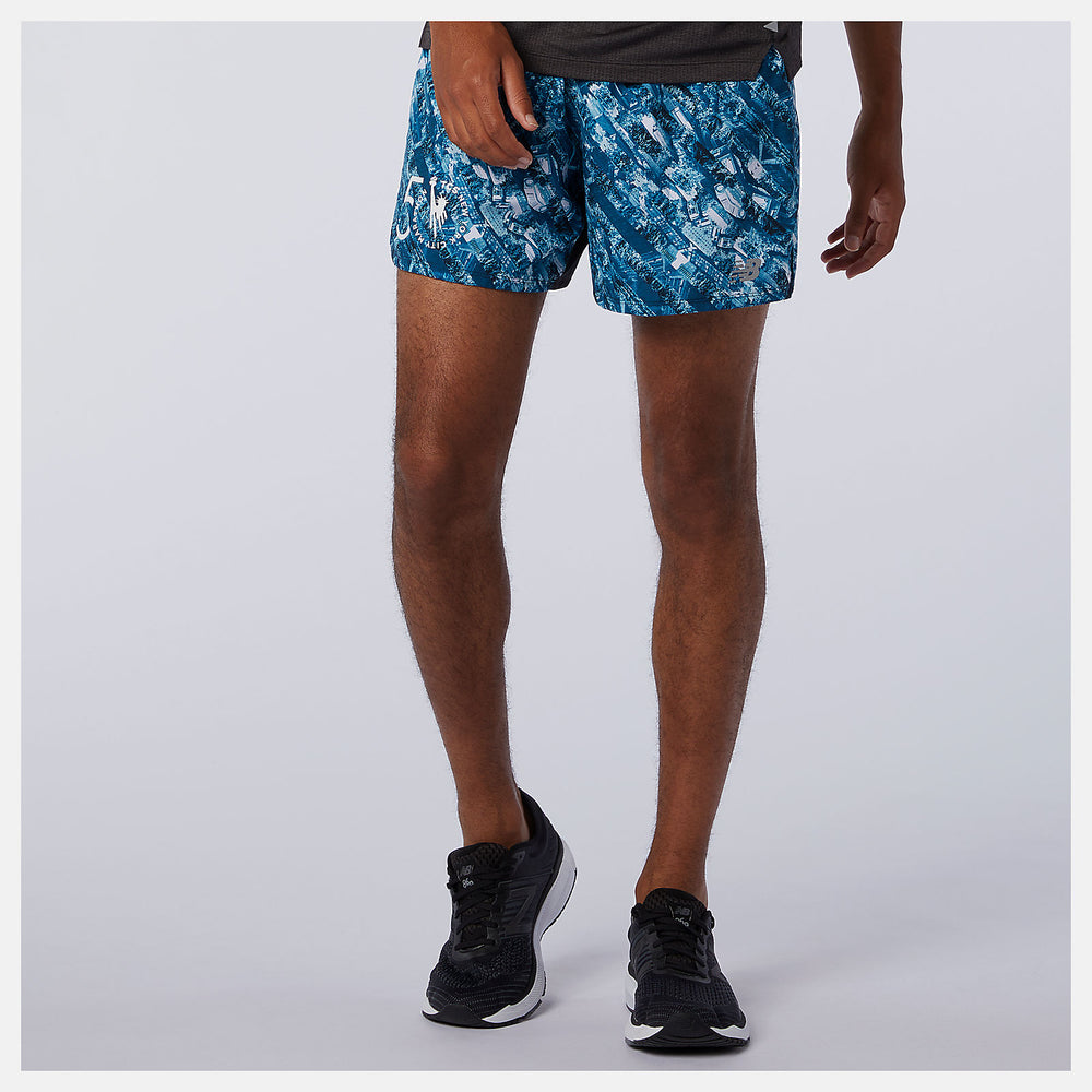 NYC Marathon Printed Impact Run 5 Inch Short / New Balance Men