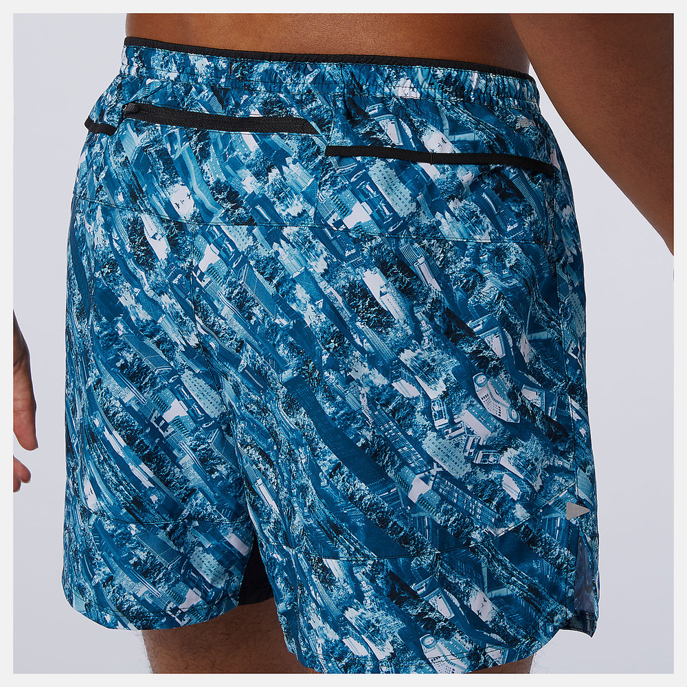 NYC Marathon Printed Impact Run 5 Inch Short / New Balance Men