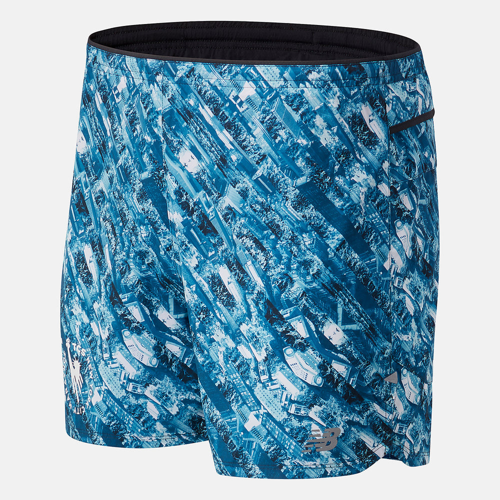 NYC Marathon Printed Impact Run 5 Inch Short / New Balance Men