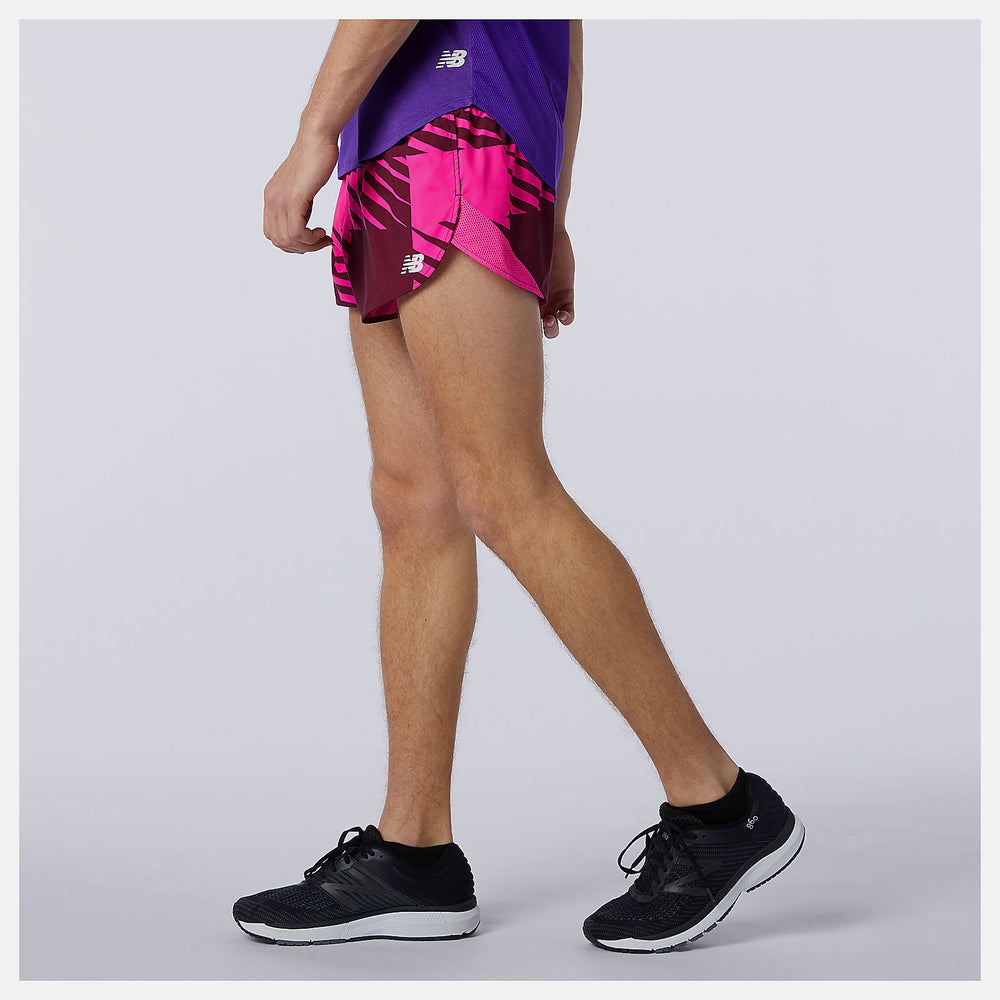 Printed Fast Flight 3 inch Split Short / New Balance Men