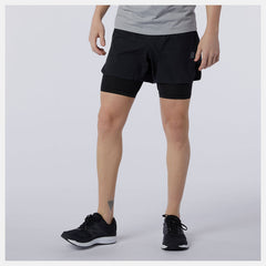 Q Speed Fuel 2 in 1 5 Inch Short / New Balance Men