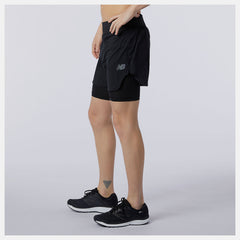 Q Speed Fuel 2 in 1 5 Inch Short / New Balance Men