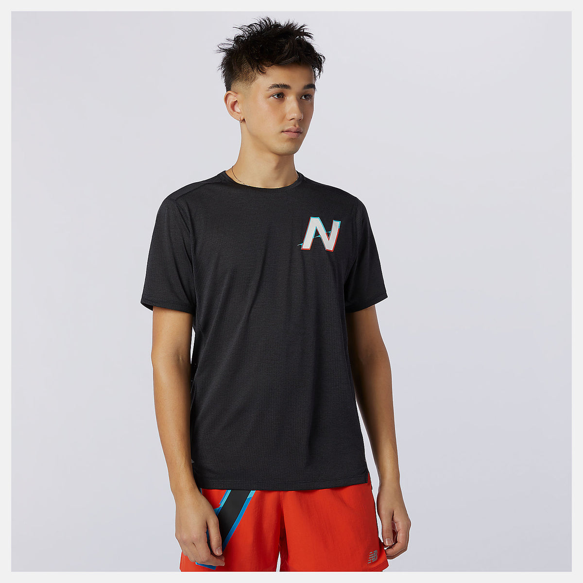 Printed Impact Run Short Sleeve / New Balance Men