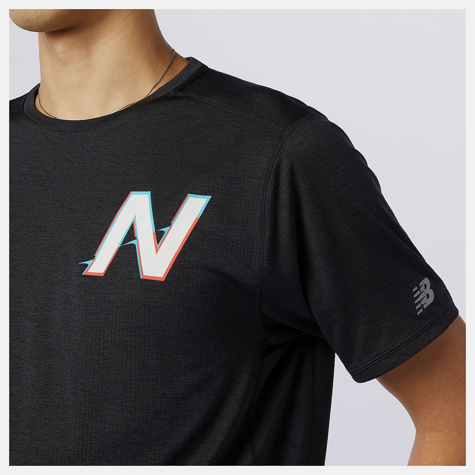 Printed Impact Run Short Sleeve / New Balance Men
