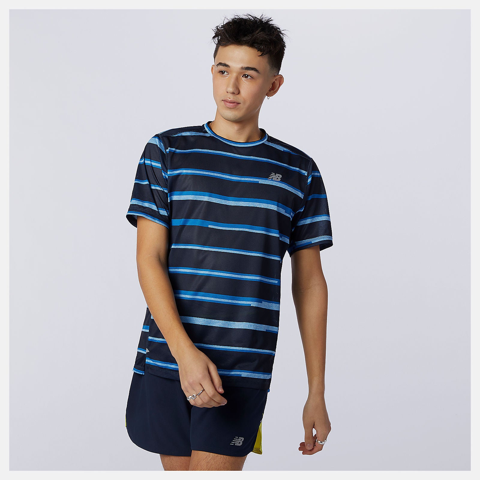 Printed Impact Run Short Sleeve / New Balance Men