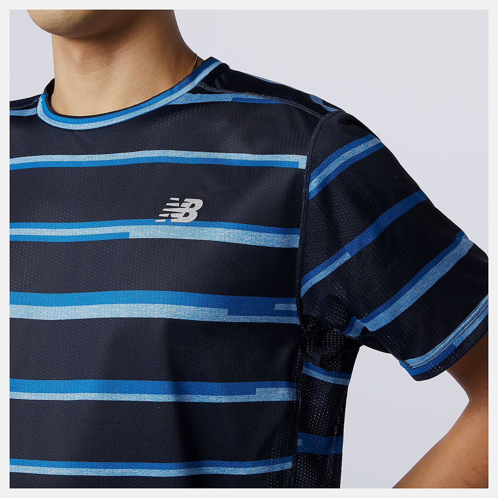 Printed Impact Run Short Sleeve / New Balance Men