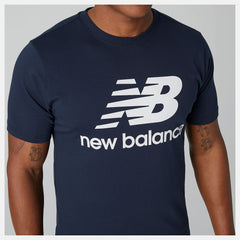 Essentials Stacked Logo Tee / New Balance Men