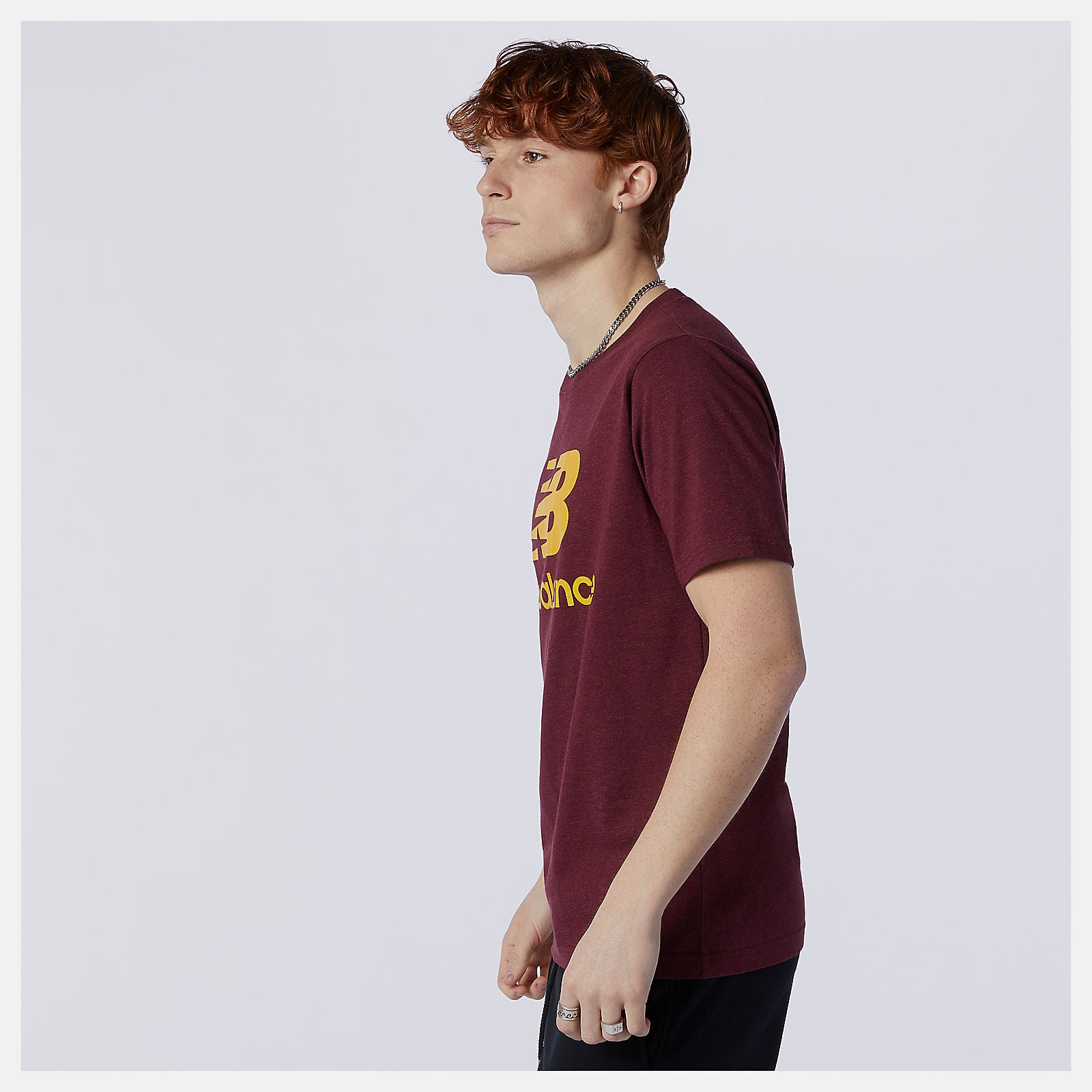 Essentials Stacked Logo Tee / New Balance Men