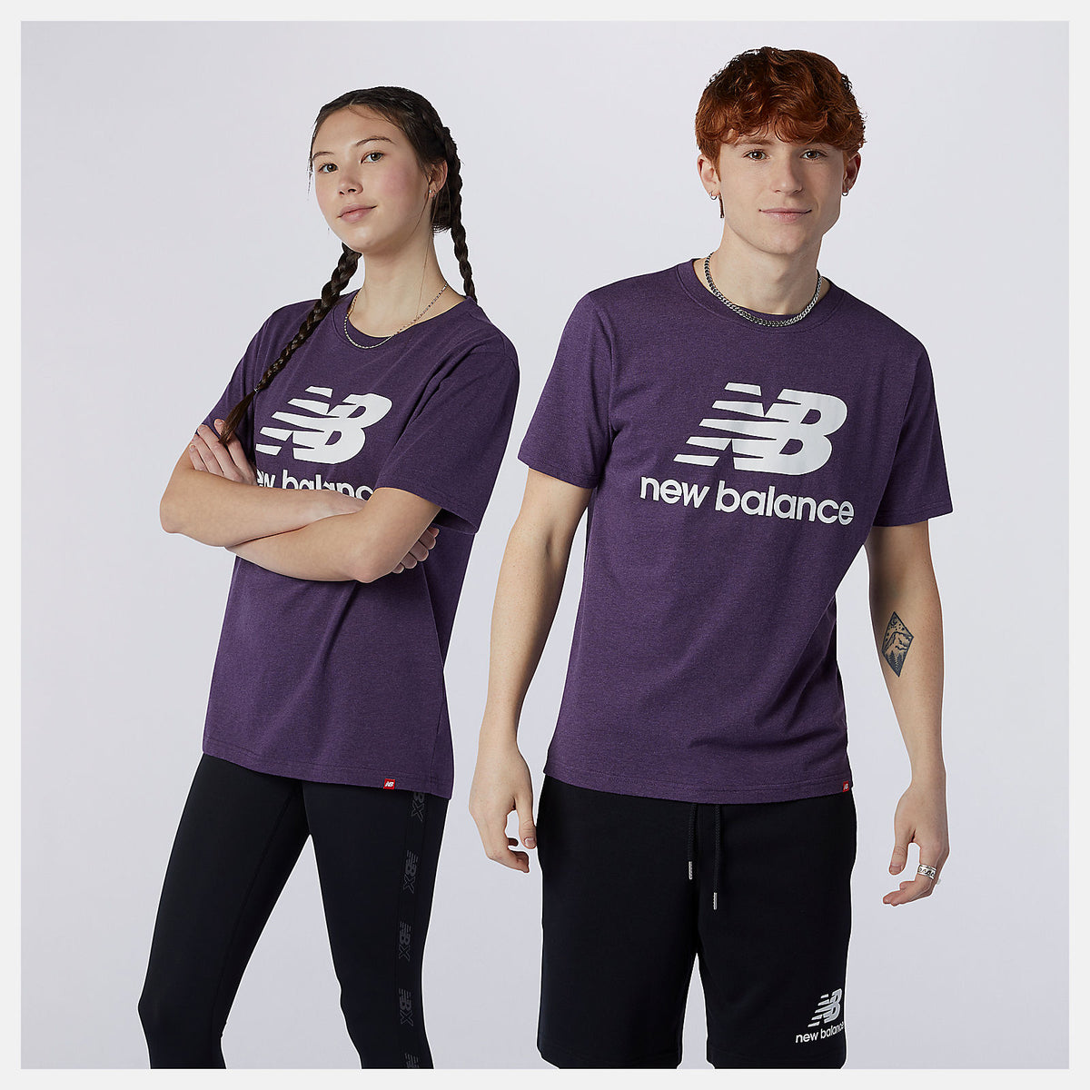 Essentials Stacked Logo Tee / New Balance Men