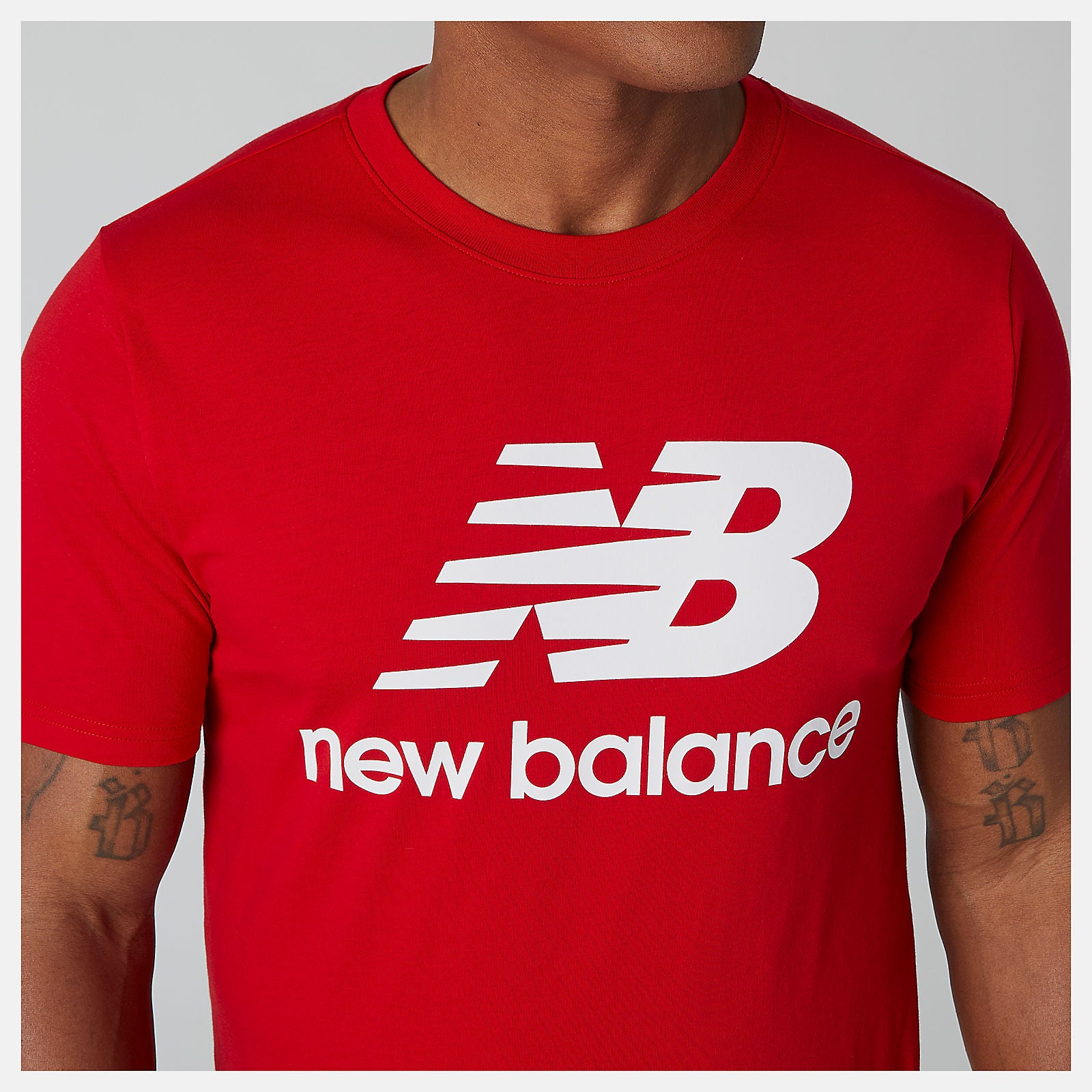 Essentials Stacked Logo Tee / New Balance Men