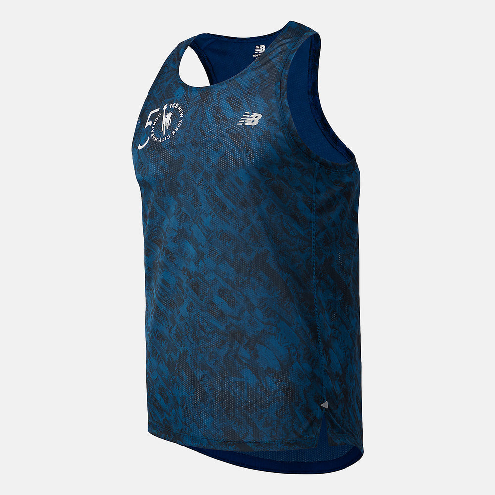 NYC Marathon Printed Impact Run Singlet / New Balance Men