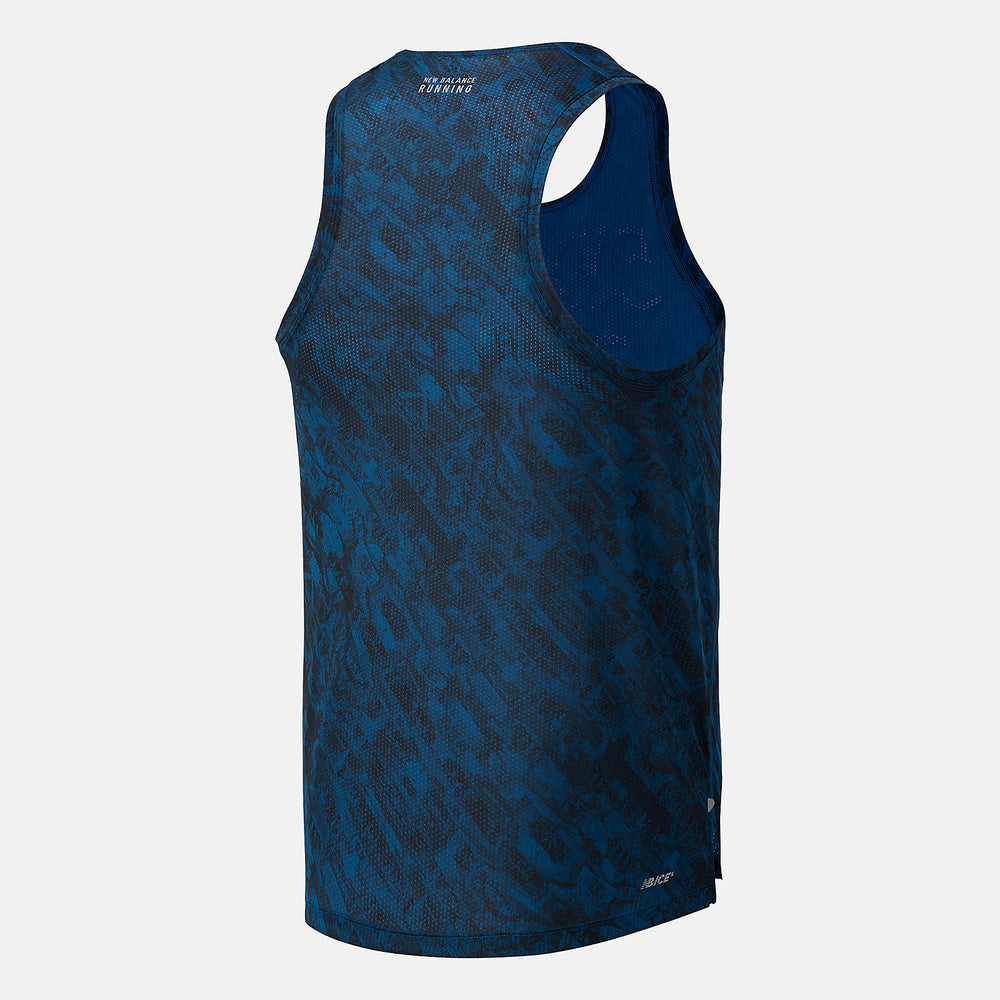 NYC Marathon Printed Impact Run Singlet / New Balance Men