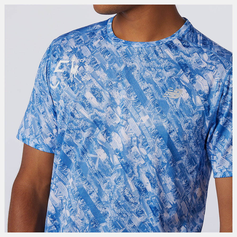 NYC Marathon Printed Impact Run Short Sleeve / New Balance Men