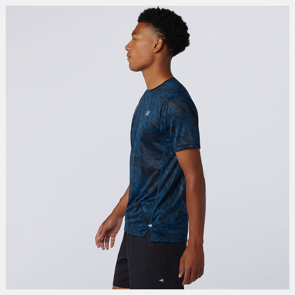 NYC Marathon Printed Impact Run Short Sleeve / New Balance Men