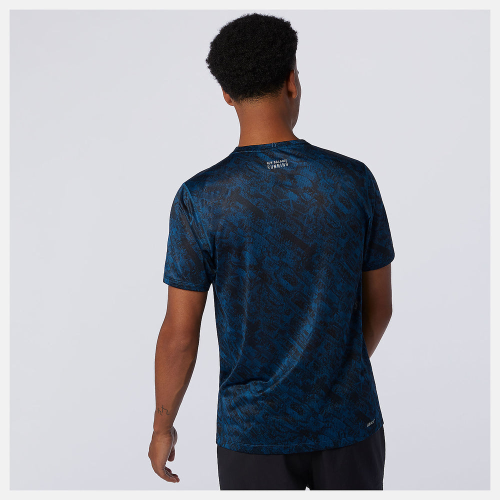 NYC Marathon Printed Impact Run Short Sleeve / New Balance Men