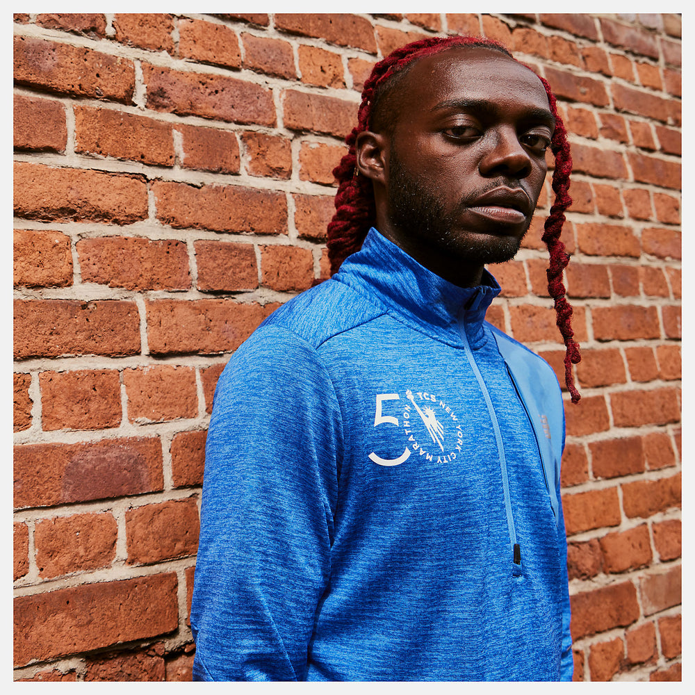 NYC Marathon Impact Run Grid Back Half Zip / New Balance Men