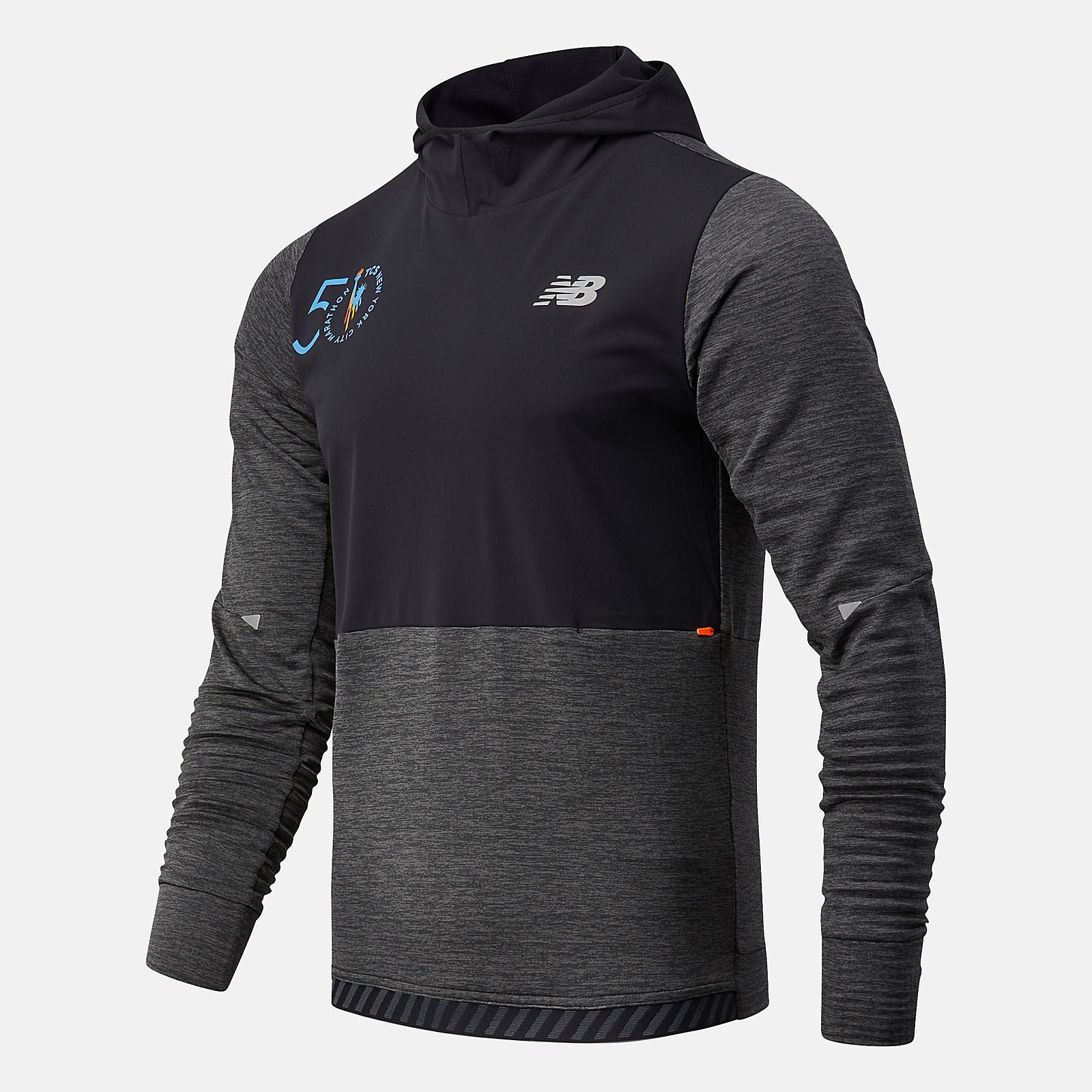 NYC Marathon Impact Run Grid Back Hoodie / New Balance Men