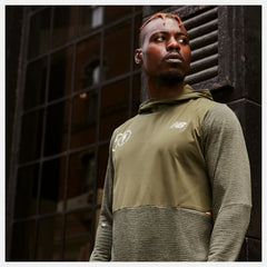NYC Marathon Impact Run Grid Back Hoodie / New Balance Men