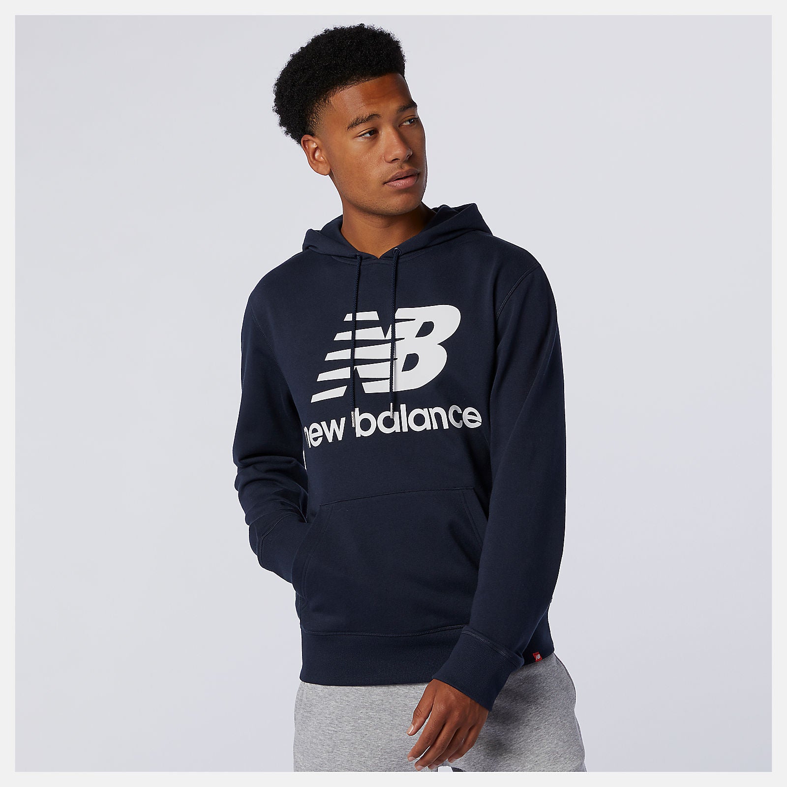 NB Essentials Stacked Logo Po Hoodie / New Balance Men